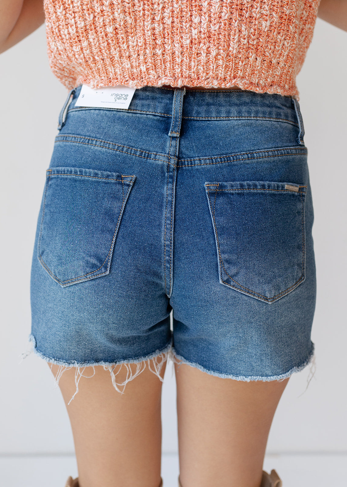 savannah high rise jean shorts