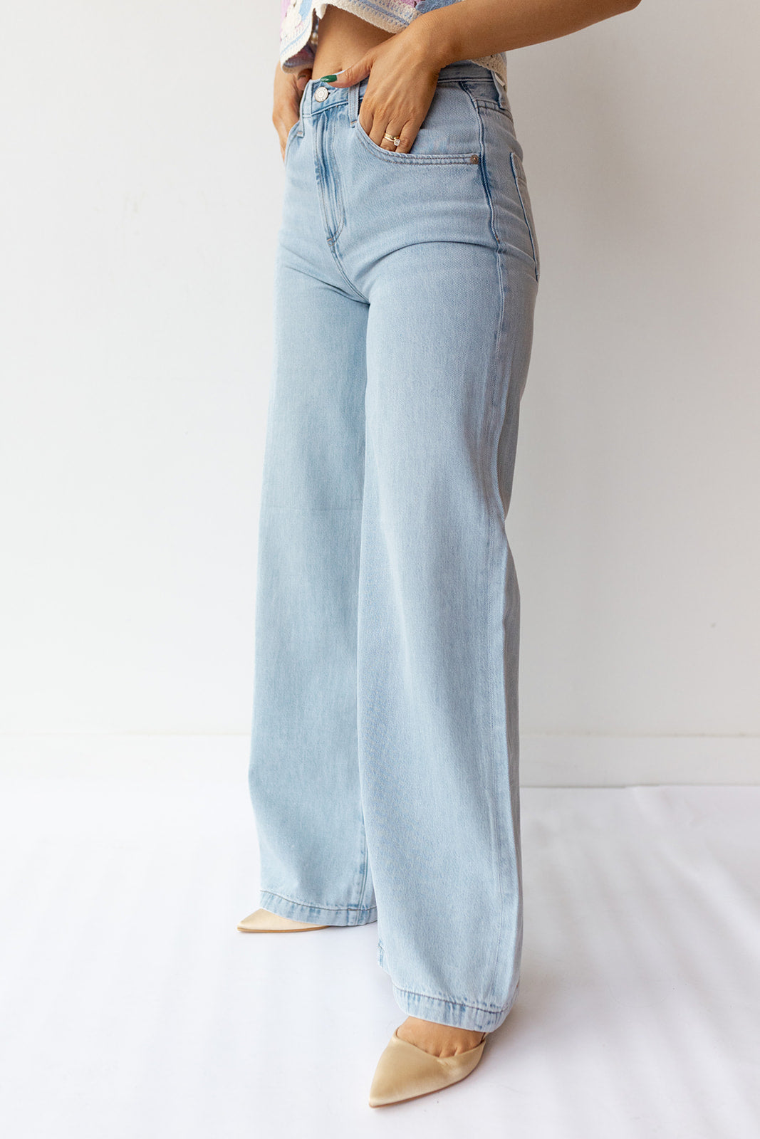 jadyn low rise palazzo jeans