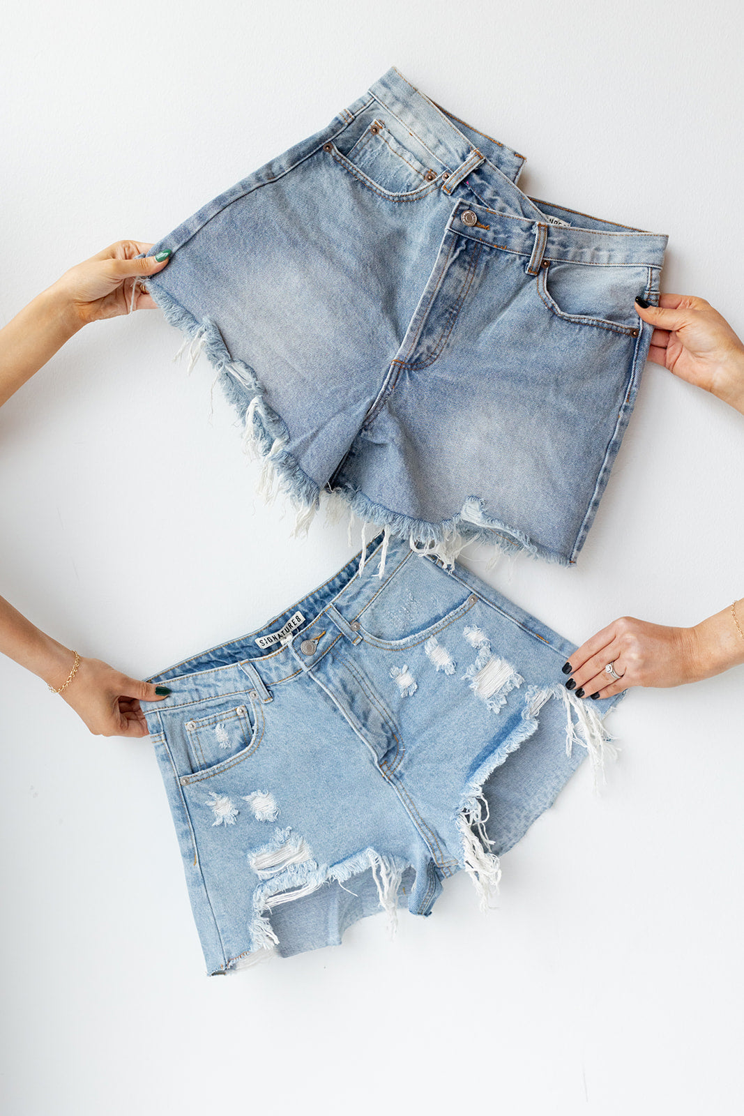 melody criss cross shorts