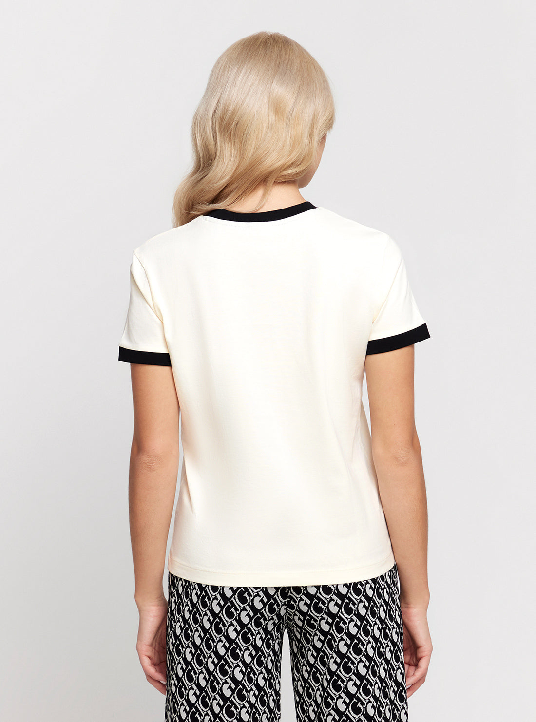 White Caryl Short Sleeve T-Shirt