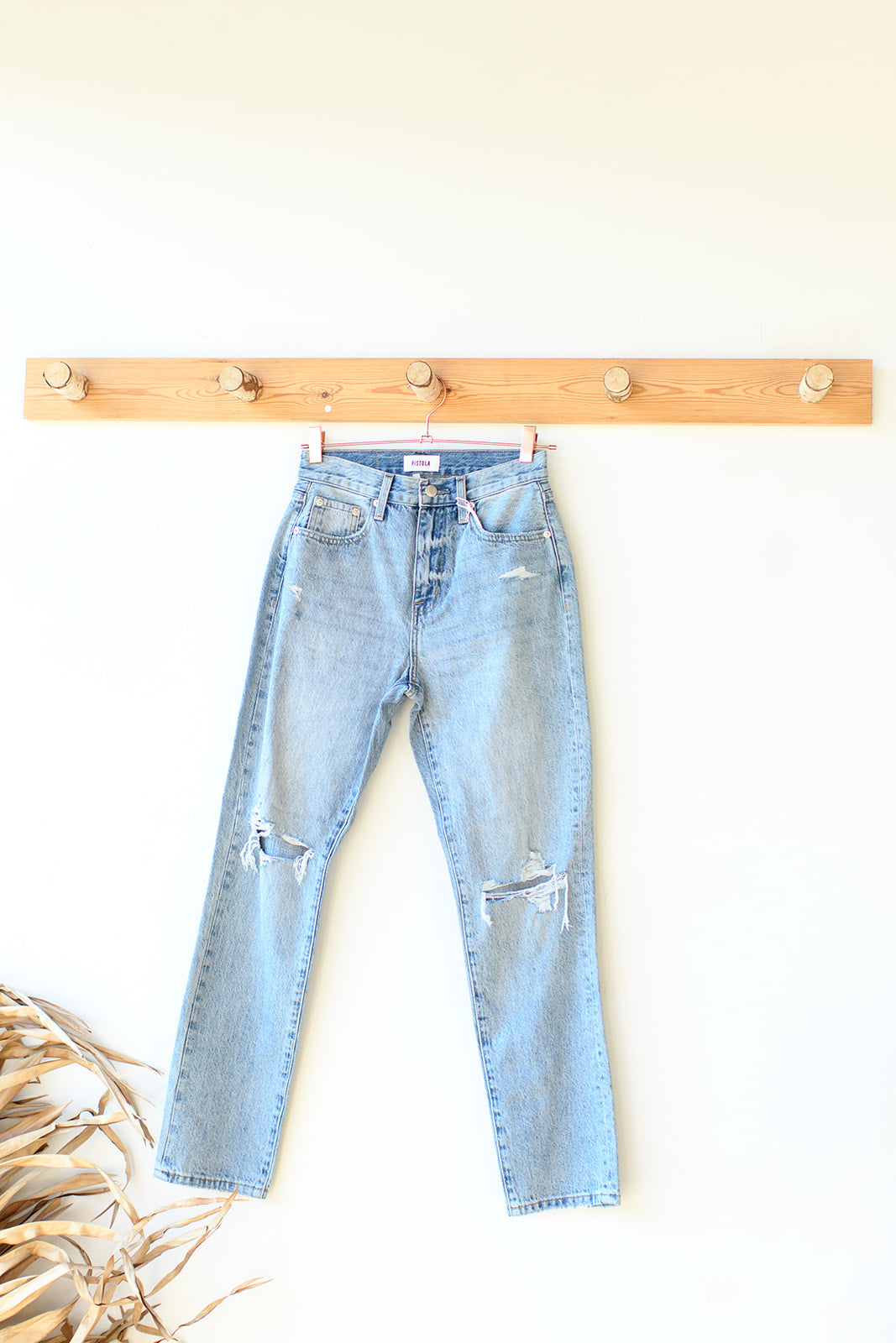 keaton high rise slim straight jeans