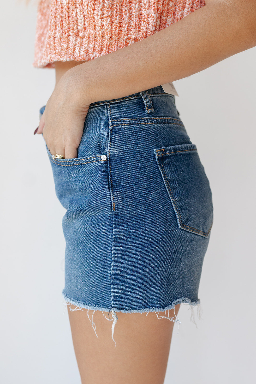 savannah high rise jean shorts