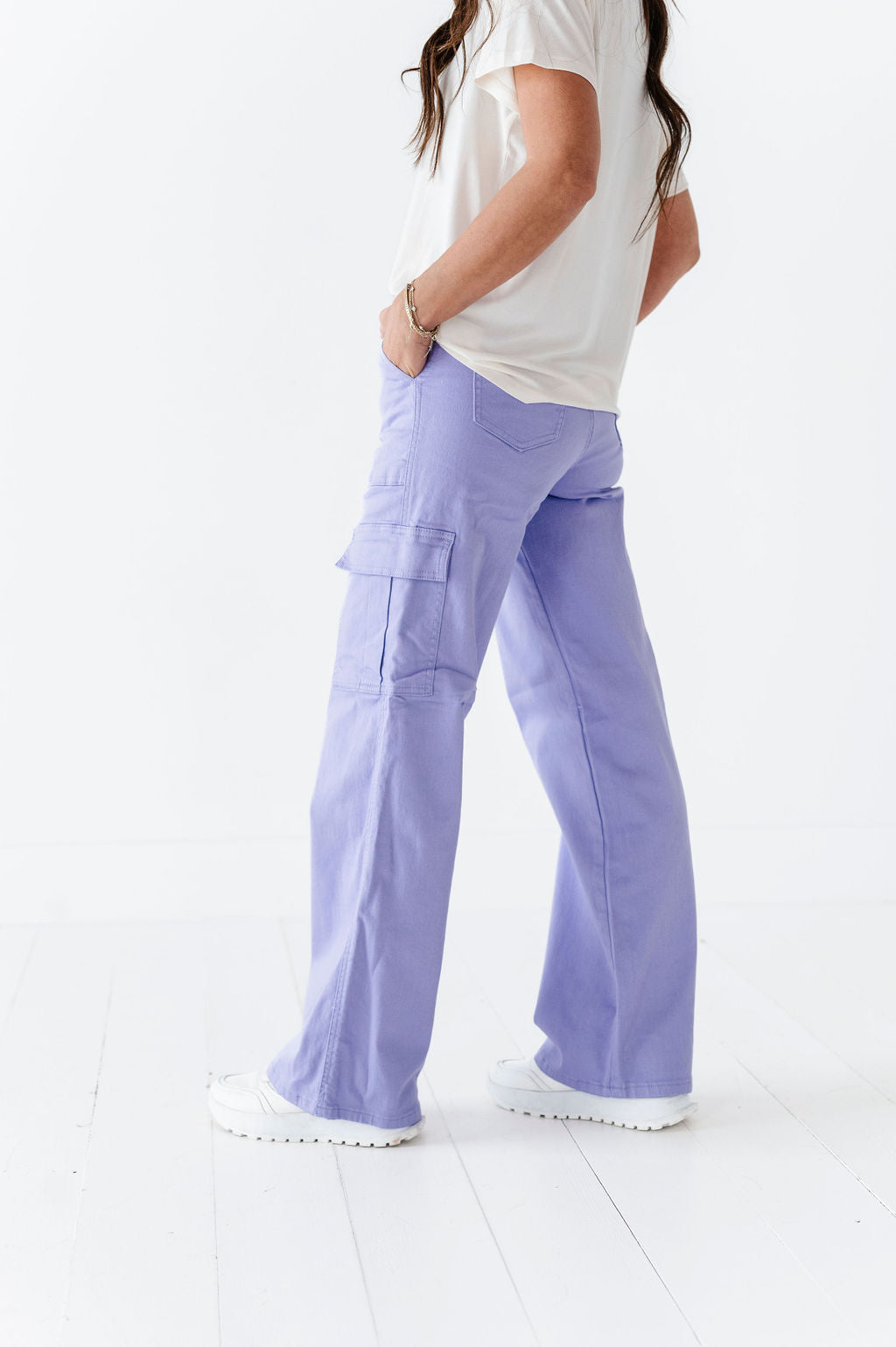 Spencer Cargo Jeans in Lilac